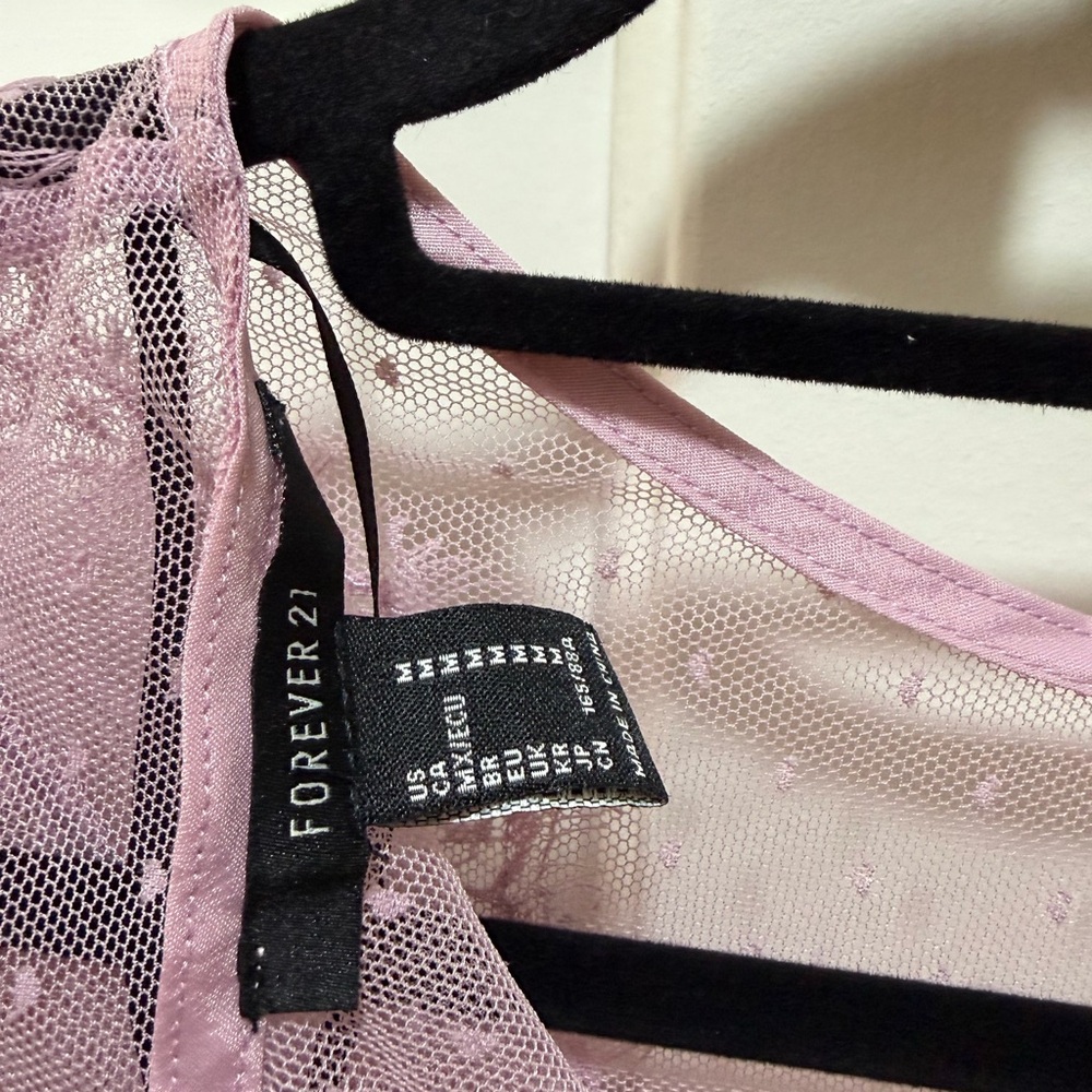 Forever 21 Lavender Mesh Chemise